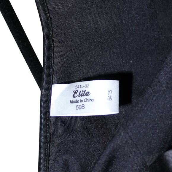 Elila 5415 Jacquard Soft-cup Front Hook Longline Bra Corset 50B  NWT - Picture 5 of 5